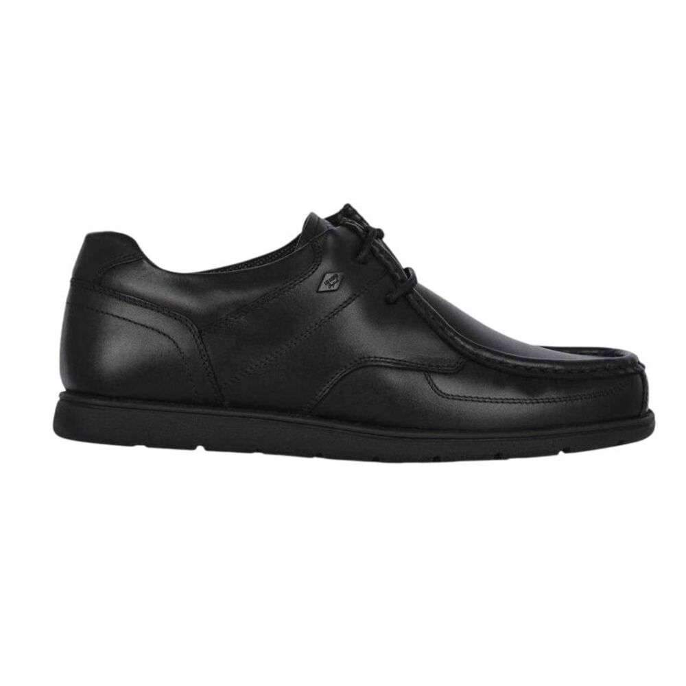 Lee Cooper Mens Waltham Leather Lace Up Shoes / Black